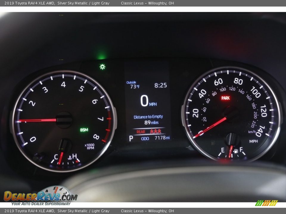 2019 Toyota RAV4 XLE AWD Silver Sky Metallic / Light Gray Photo #8