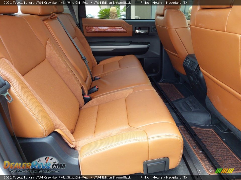 Rear Seat of 2021 Toyota Tundra 1794 CrewMax 4x4 Photo #27