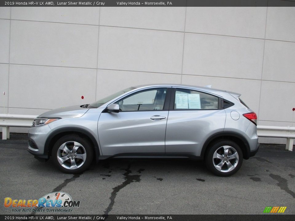 2019 Honda HR-V LX AWD Lunar Silver Metallic / Gray Photo #2