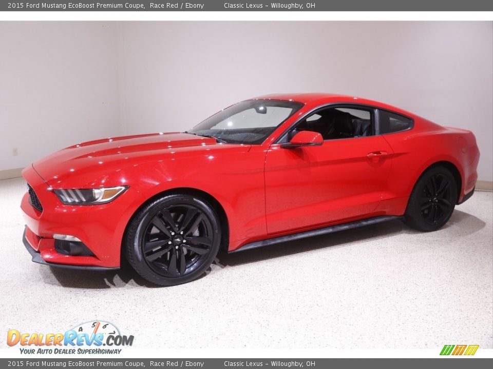 2015 Ford Mustang EcoBoost Premium Coupe Race Red / Ebony Photo #3