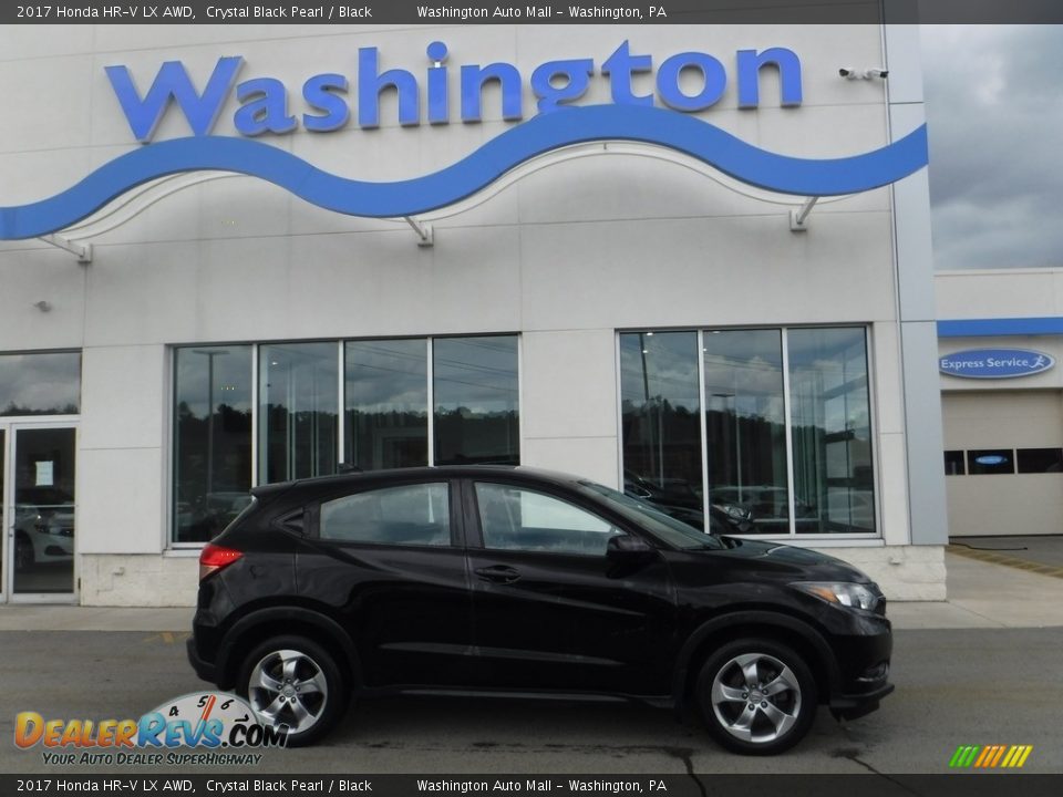 2017 Honda HR-V LX AWD Crystal Black Pearl / Black Photo #2