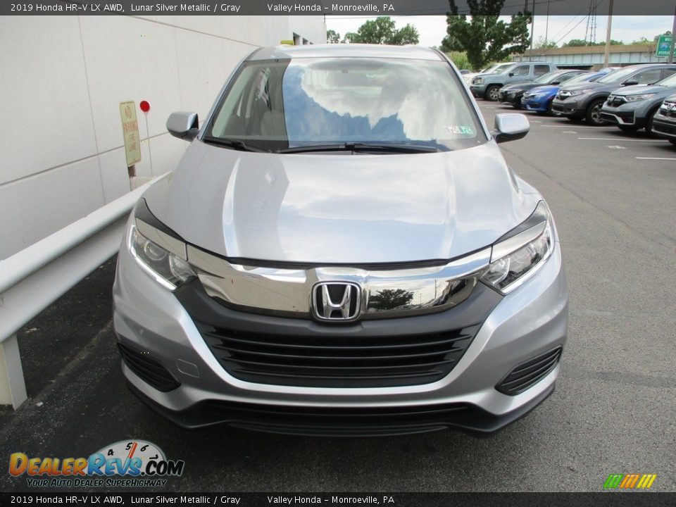 2019 Honda HR-V LX AWD Lunar Silver Metallic / Gray Photo #9