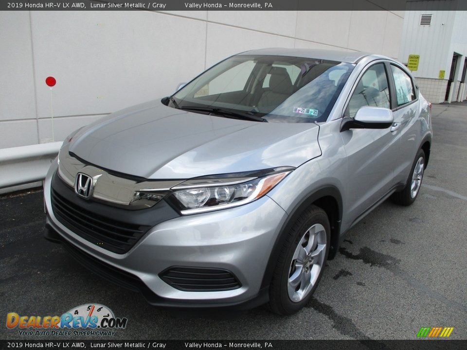 2019 Honda HR-V LX AWD Lunar Silver Metallic / Gray Photo #10