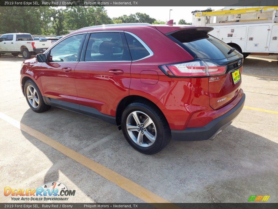 2019 Ford Edge SEL Ruby Red / Ebony Photo #11