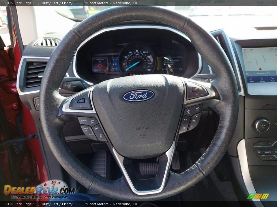 2019 Ford Edge SEL Ruby Red / Ebony Photo #15