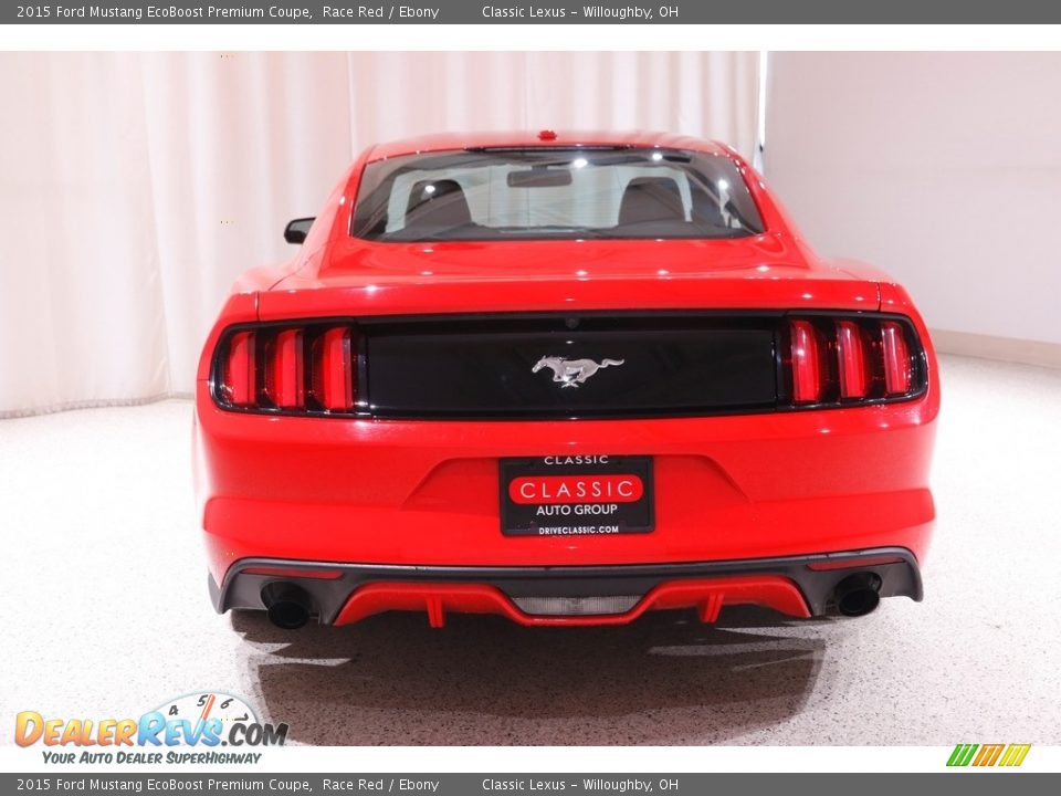 2015 Ford Mustang EcoBoost Premium Coupe Race Red / Ebony Photo #21