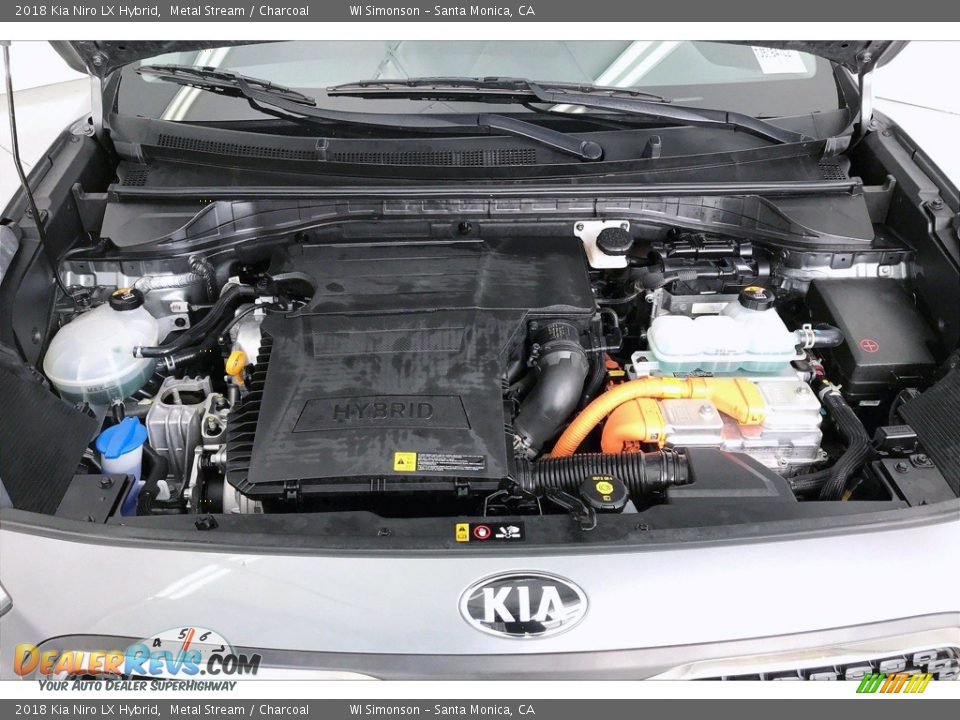 2018 Kia Niro LX Hybrid 1.6 Liter DOHC 16-Valve CVVT 4 Cylinder Gasoline/Electric Hybrid Engine Photo #9