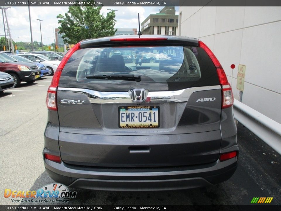 2016 Honda CR-V LX AWD Modern Steel Metallic / Gray Photo #4