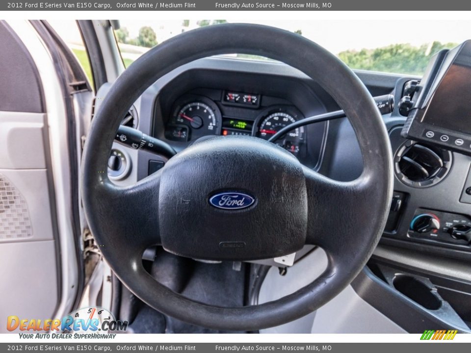 2012 Ford E Series Van E150 Cargo Oxford White / Medium Flint Photo #33