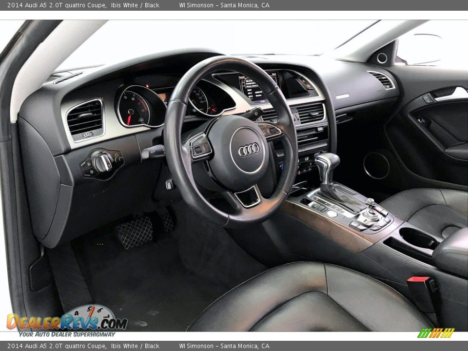 2014 Audi A5 2.0T quattro Coupe Ibis White / Black Photo #14