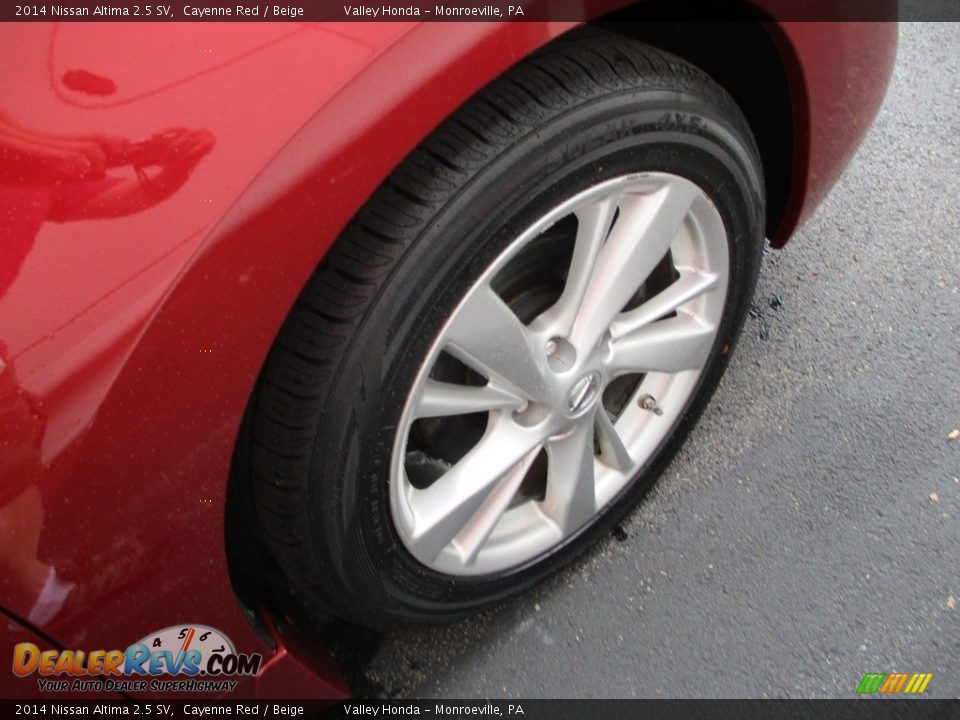 2014 Nissan Altima 2.5 SV Cayenne Red / Beige Photo #6