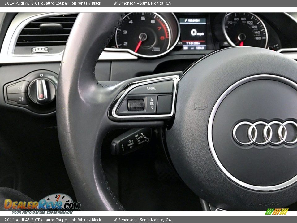 2014 Audi A5 2.0T quattro Coupe Ibis White / Black Photo #21