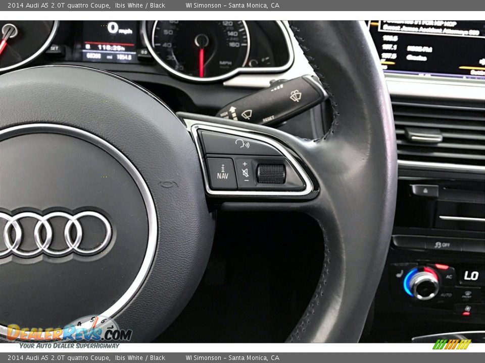 2014 Audi A5 2.0T quattro Coupe Ibis White / Black Photo #22