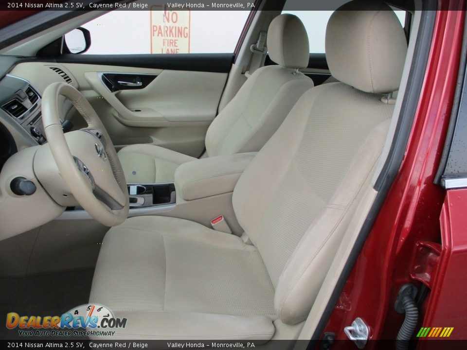 2014 Nissan Altima 2.5 SV Cayenne Red / Beige Photo #12