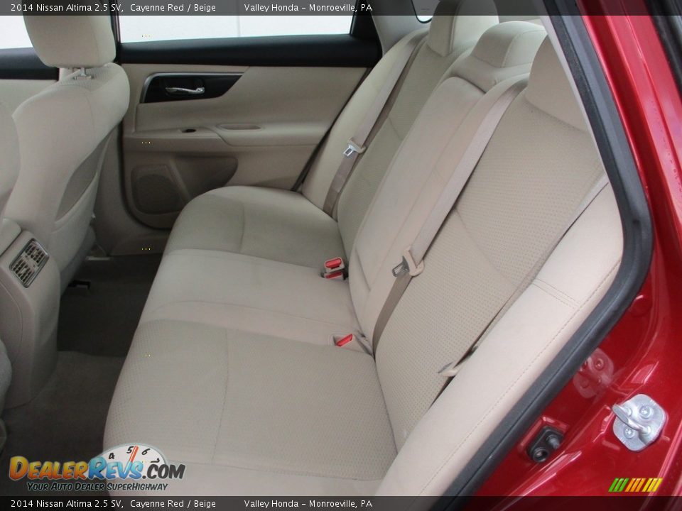 2014 Nissan Altima 2.5 SV Cayenne Red / Beige Photo #13