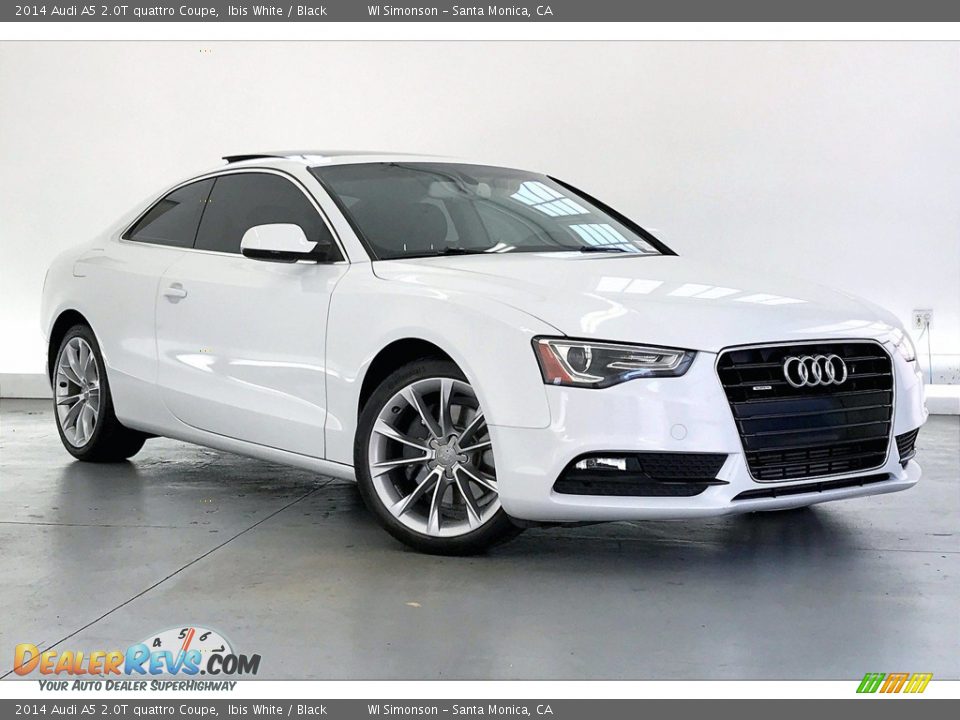 2014 Audi A5 2.0T quattro Coupe Ibis White / Black Photo #34