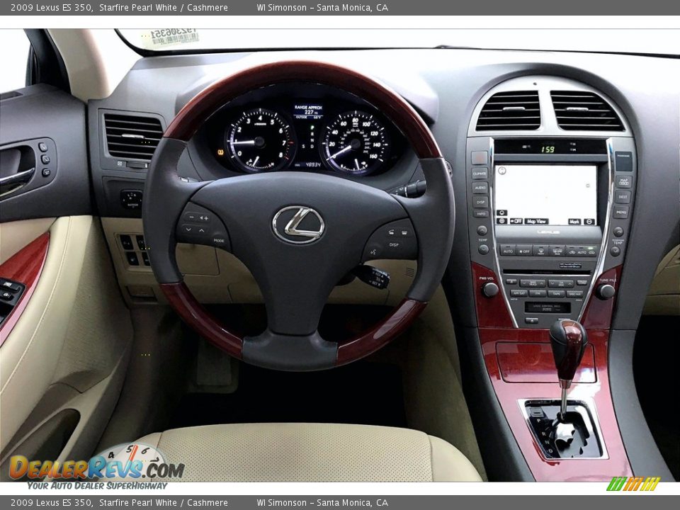 2009 Lexus ES 350 Starfire Pearl White / Cashmere Photo #4