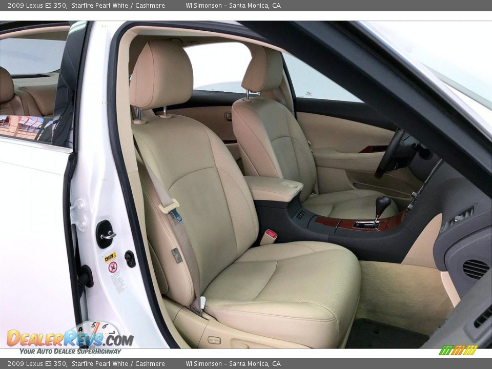 2009 Lexus ES 350 Starfire Pearl White / Cashmere Photo #6