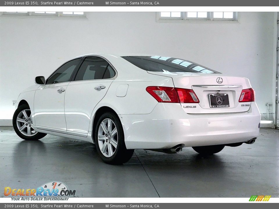 2009 Lexus ES 350 Starfire Pearl White / Cashmere Photo #10