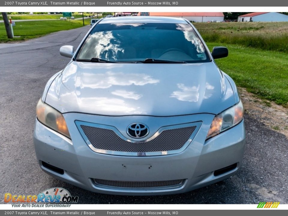 2007 Toyota Camry XLE Titanium Metallic / Bisque Photo #9