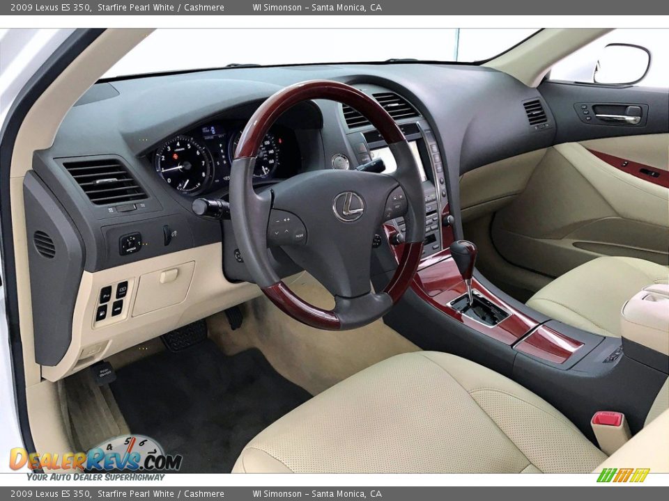 2009 Lexus ES 350 Starfire Pearl White / Cashmere Photo #14