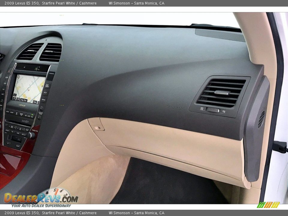 2009 Lexus ES 350 Starfire Pearl White / Cashmere Photo #16