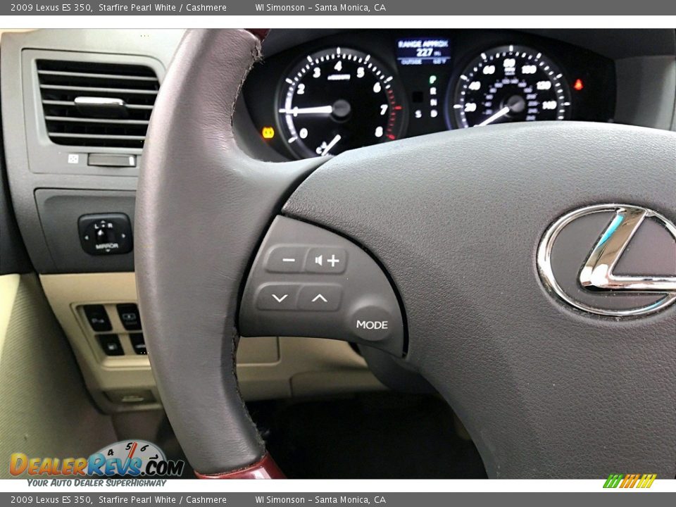 2009 Lexus ES 350 Starfire Pearl White / Cashmere Photo #21