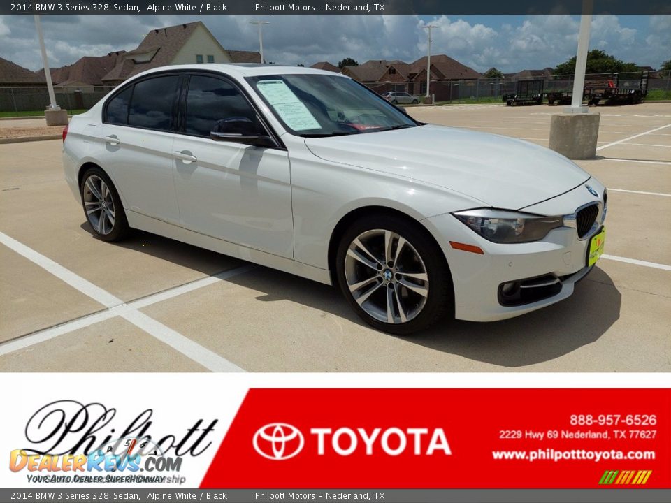 2014 BMW 3 Series 328i Sedan Alpine White / Black Photo #1