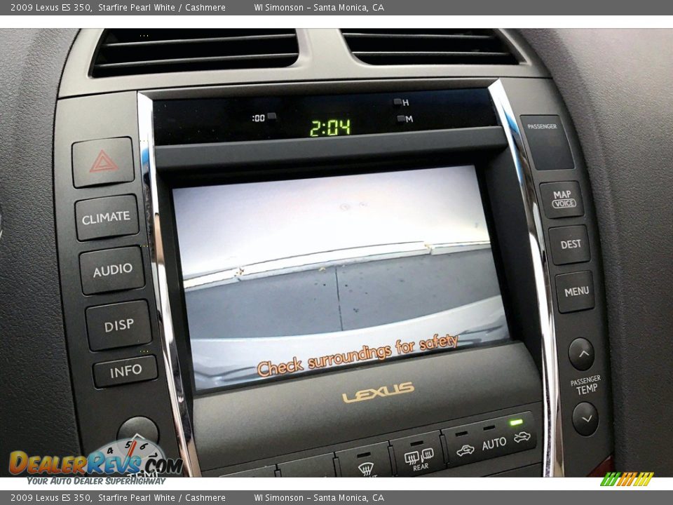 2009 Lexus ES 350 Starfire Pearl White / Cashmere Photo #24