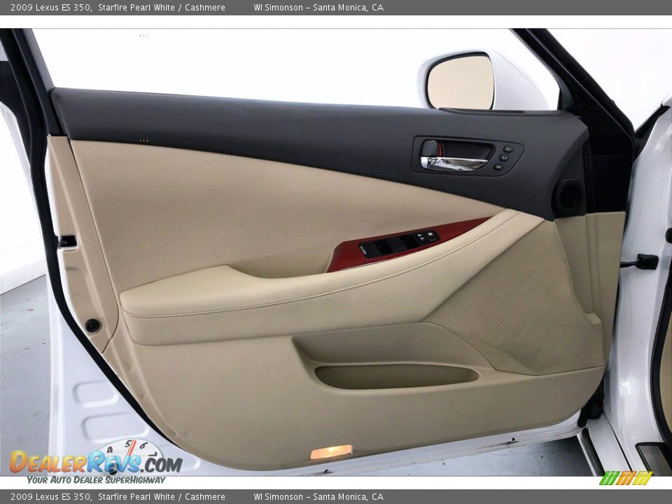 2009 Lexus ES 350 Starfire Pearl White / Cashmere Photo #26