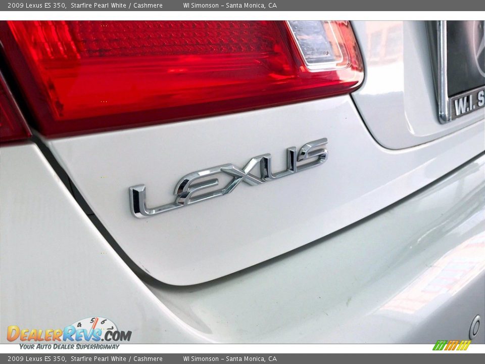 2009 Lexus ES 350 Starfire Pearl White / Cashmere Photo #31