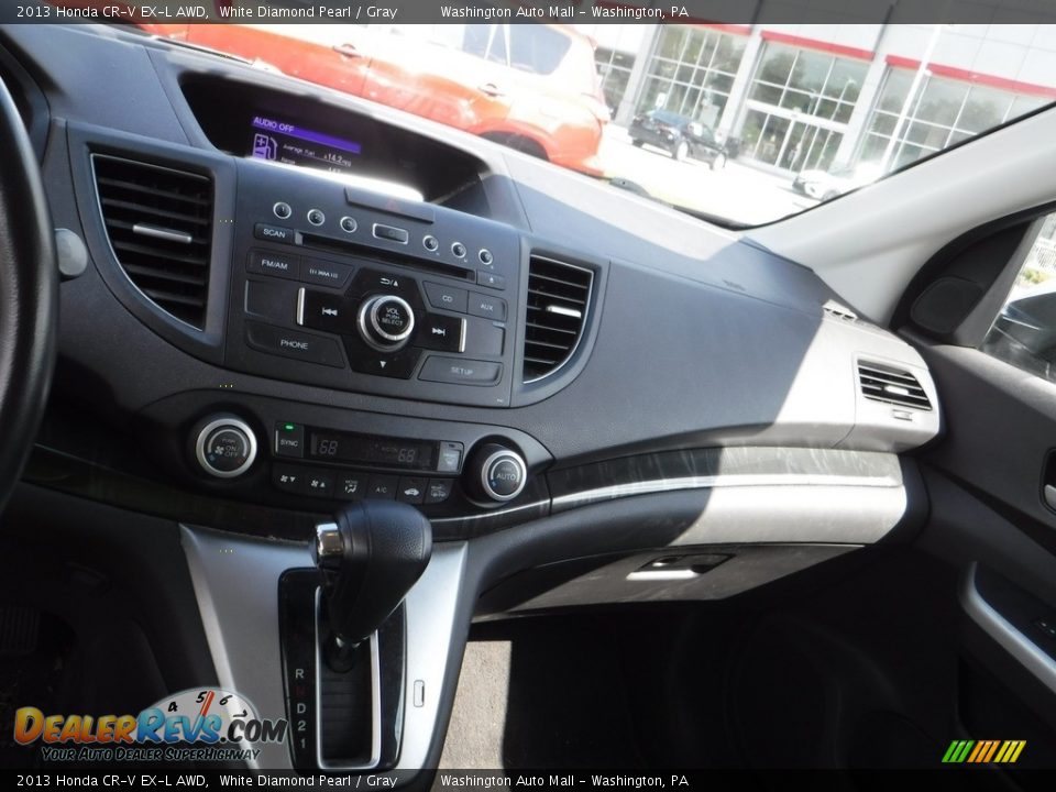 2013 Honda CR-V EX-L AWD White Diamond Pearl / Gray Photo #4