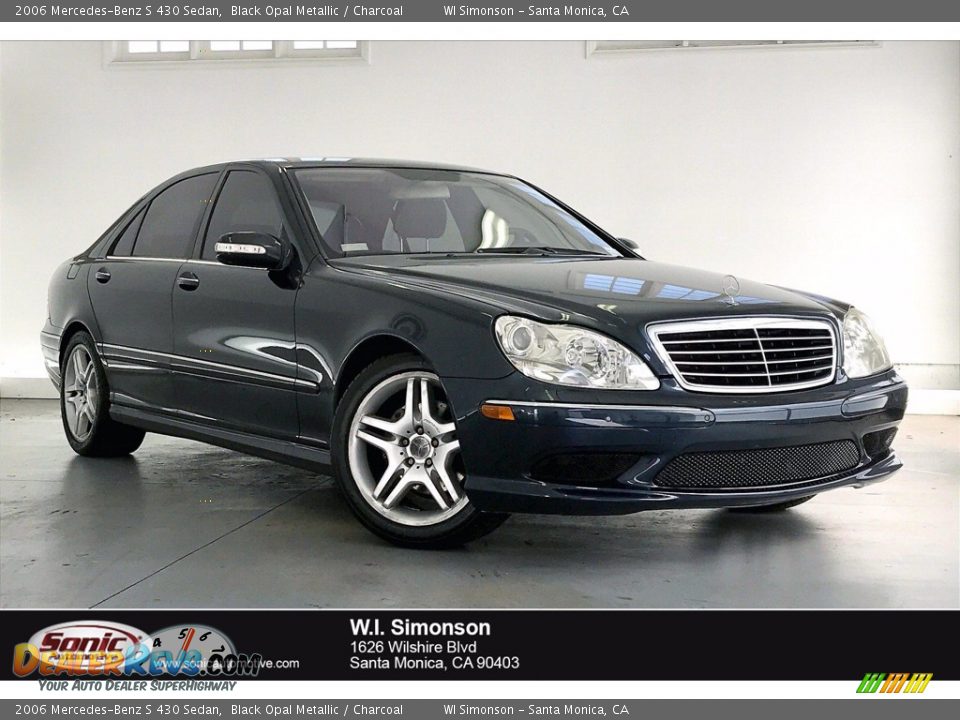 2006 Mercedes-Benz S 430 Sedan Black Opal Metallic / Charcoal Photo #1