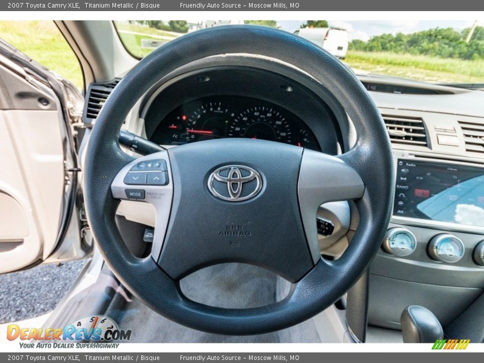 2007 Toyota Camry XLE Titanium Metallic / Bisque Photo #32