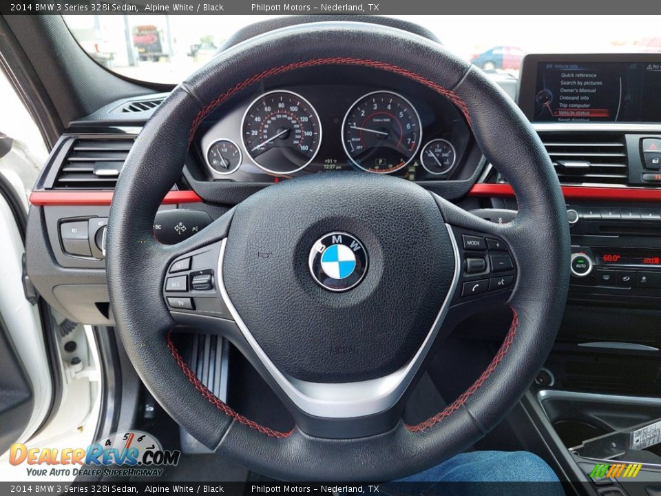 2014 BMW 3 Series 328i Sedan Alpine White / Black Photo #15