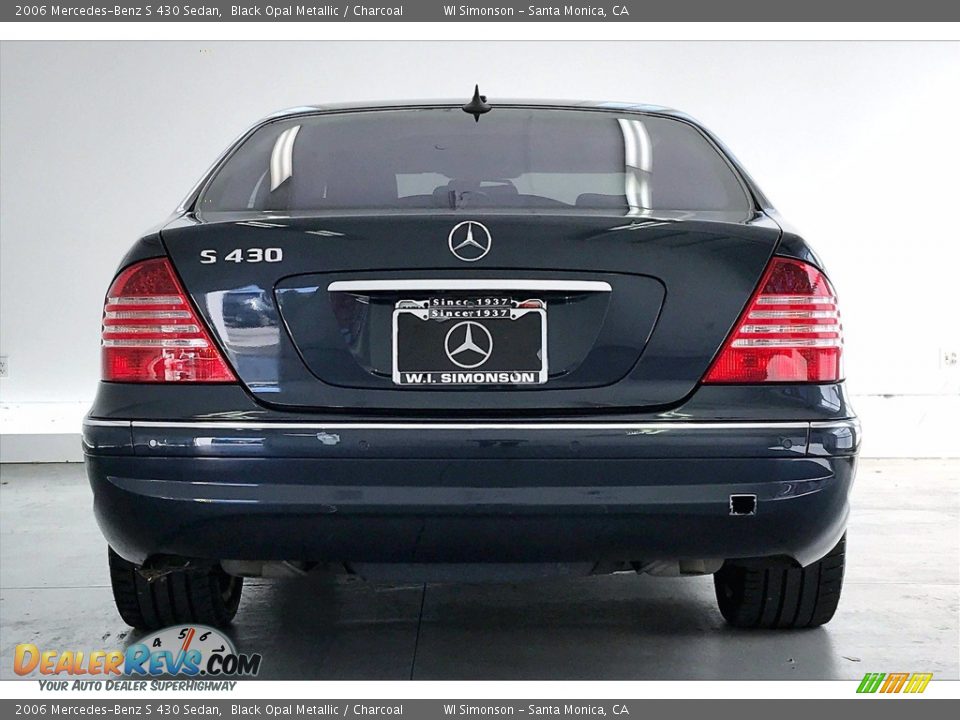 2006 Mercedes-Benz S 430 Sedan Black Opal Metallic / Charcoal Photo #3