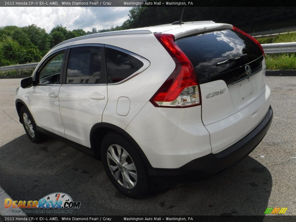 2013 Honda CR-V EX-L AWD White Diamond Pearl / Gray Photo #13
