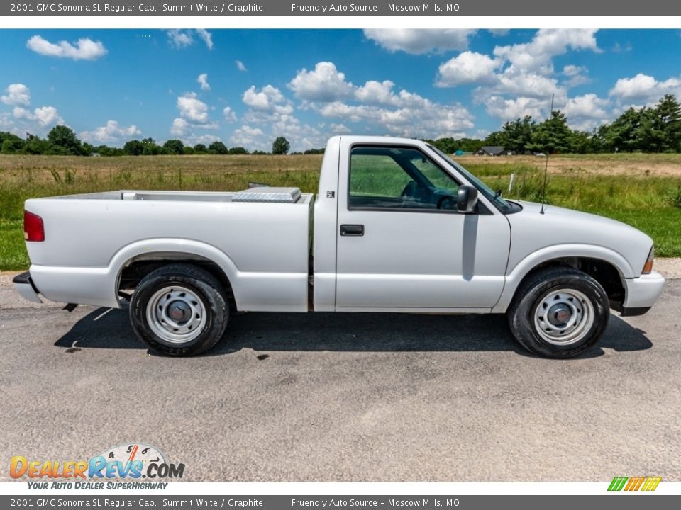Summit White 2001 GMC Sonoma SL Regular Cab Photo #3