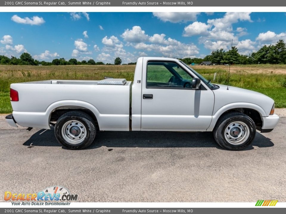 Summit White 2001 GMC Sonoma SL Regular Cab Photo #3