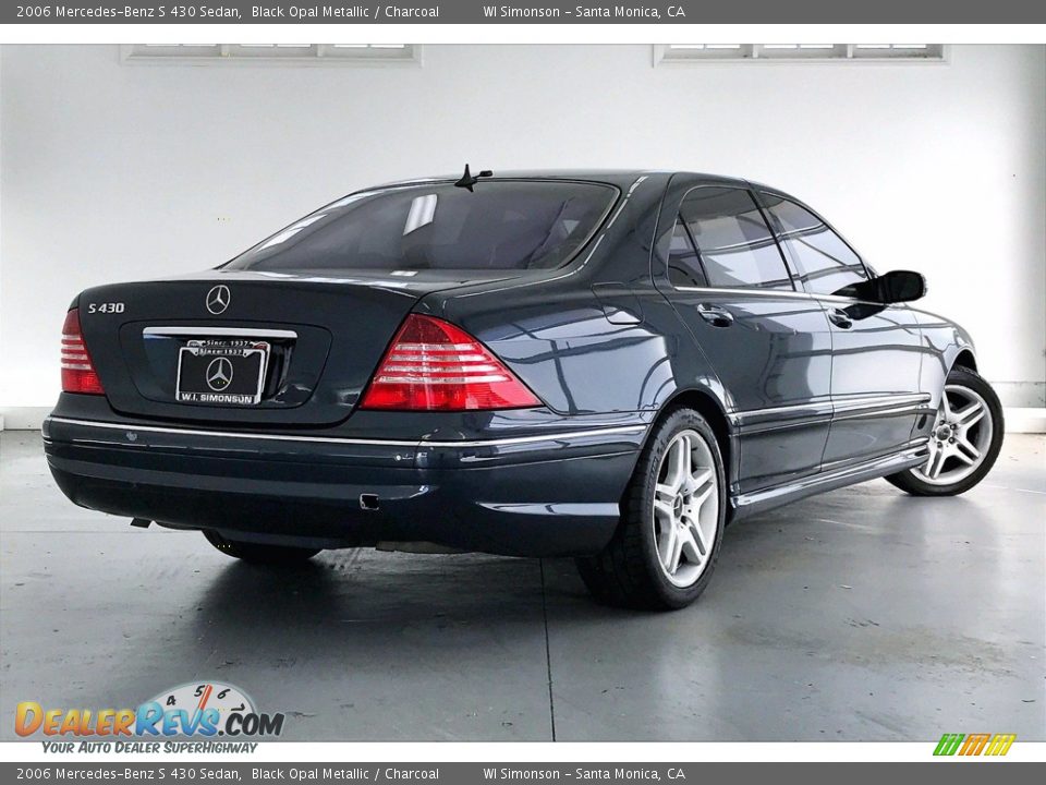 2006 Mercedes-Benz S 430 Sedan Black Opal Metallic / Charcoal Photo #13