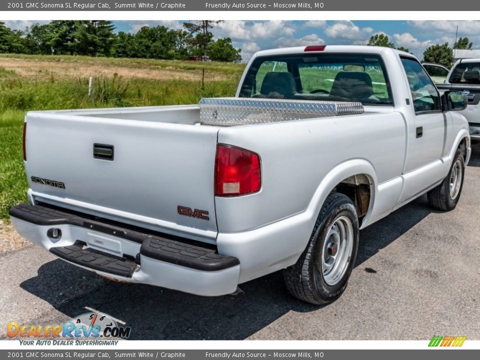 Summit White 2001 GMC Sonoma SL Regular Cab Photo #4