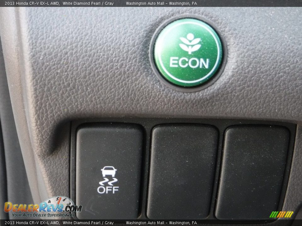 2013 Honda CR-V EX-L AWD White Diamond Pearl / Gray Photo #20