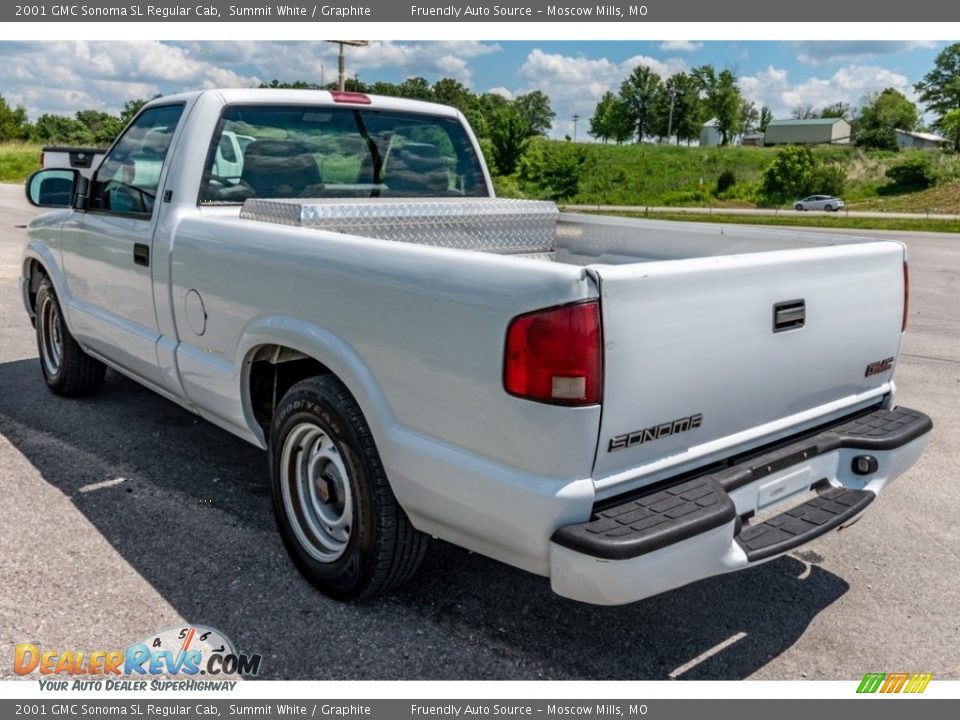 Summit White 2001 GMC Sonoma SL Regular Cab Photo #6