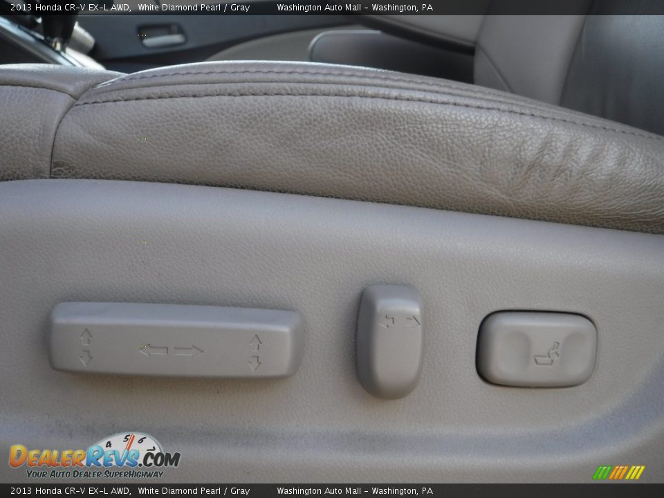 2013 Honda CR-V EX-L AWD White Diamond Pearl / Gray Photo #22