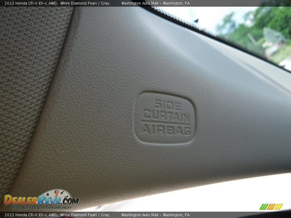 2013 Honda CR-V EX-L AWD White Diamond Pearl / Gray Photo #23