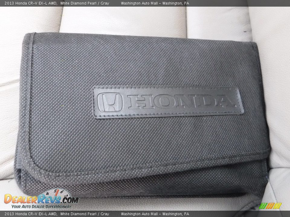 2013 Honda CR-V EX-L AWD White Diamond Pearl / Gray Photo #25