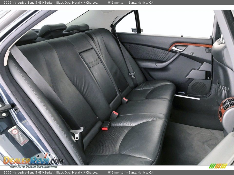 2006 Mercedes-Benz S 430 Sedan Black Opal Metallic / Charcoal Photo #19