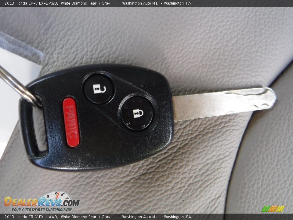 2013 Honda CR-V EX-L AWD White Diamond Pearl / Gray Photo #26