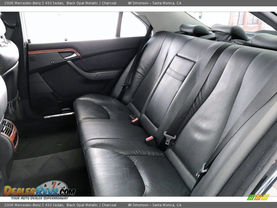 2006 Mercedes-Benz S 430 Sedan Black Opal Metallic / Charcoal Photo #20