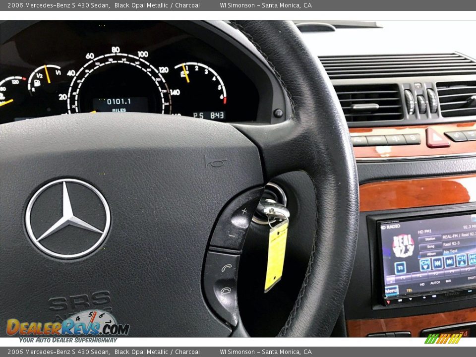 2006 Mercedes-Benz S 430 Sedan Black Opal Metallic / Charcoal Photo #22